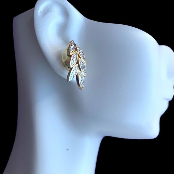 Beautiful Diamond like bracelet earrings set 8” L Gold Silver - Picture 14 of 17